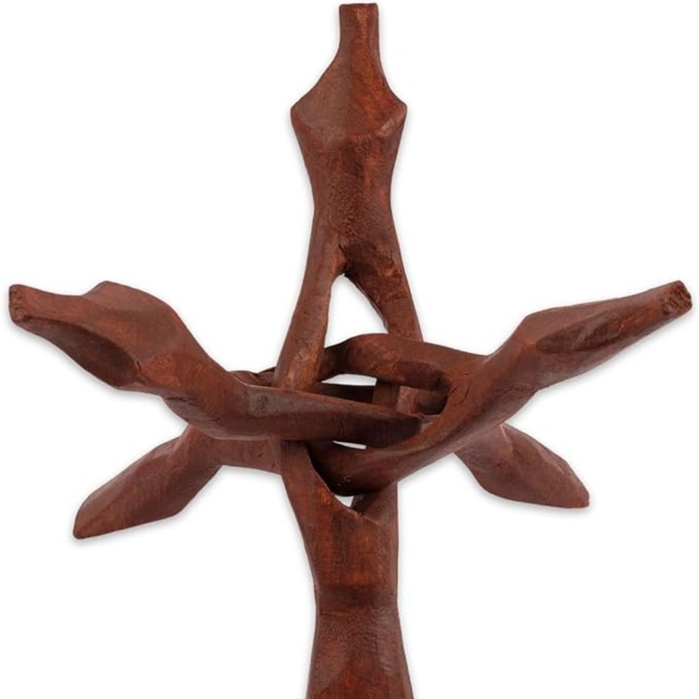 Large 6" Wooden Cobra Tripod Stand